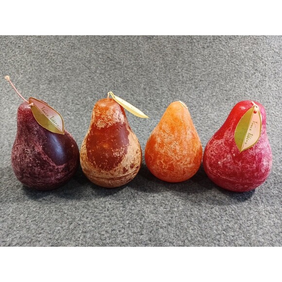 Timber Pear Candles Lot Of 3 Vance Kitira Rust Look & 1 Cracker Barrel - Picture 7 of 7